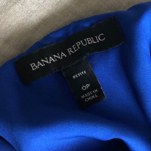 Banana Republic Blue Silk Dress XS - Picture 4 of 7